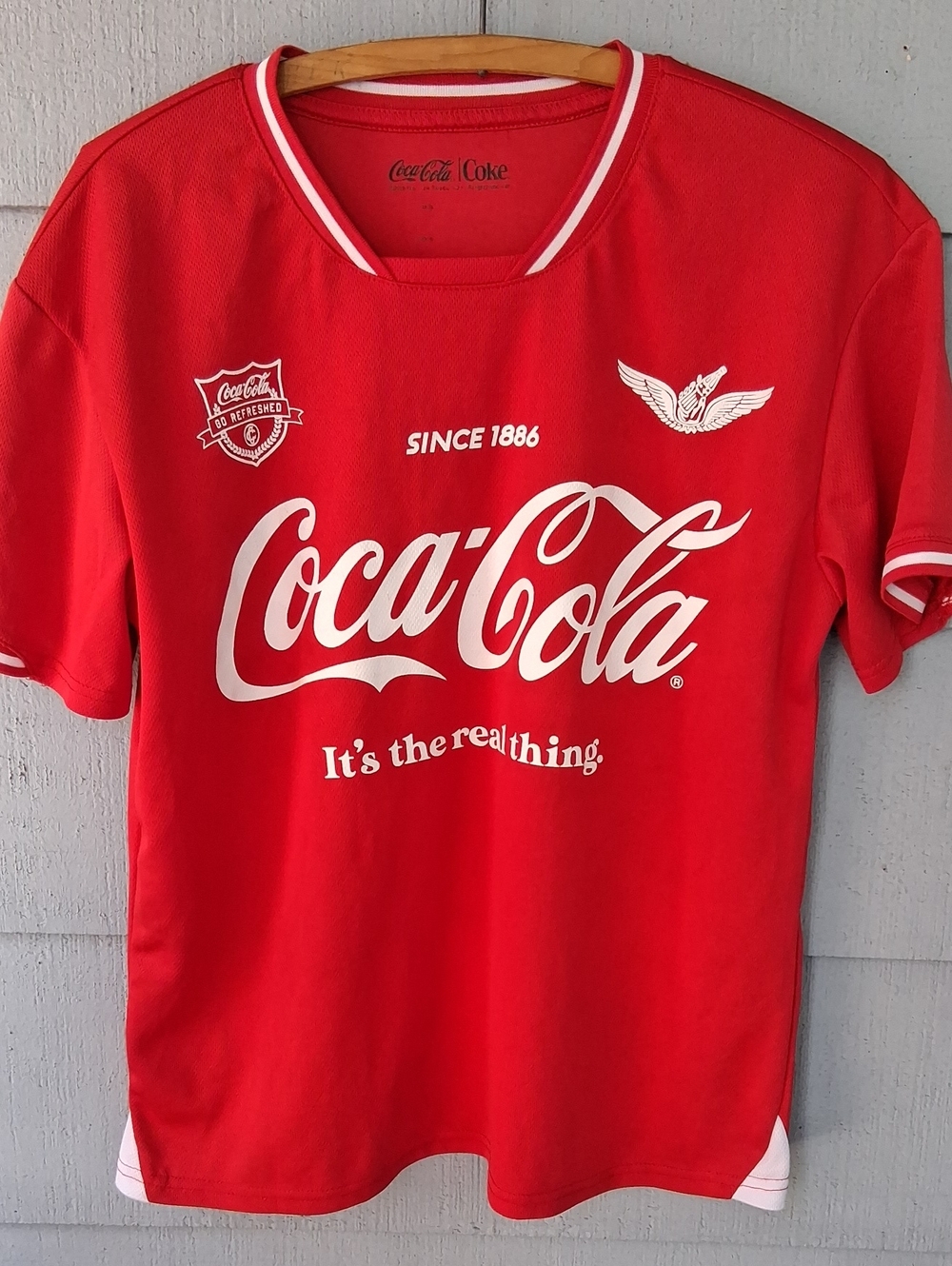 Coca Cola Red Short Sleeve Logo Jersey